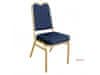 stolní židle s hranatým opěradlem modrá (sada 4ks)