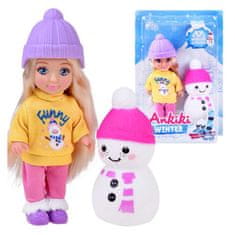 JOKOMISIADA Ankiki Malá panenka 13 cm + sněhulák ZA4301