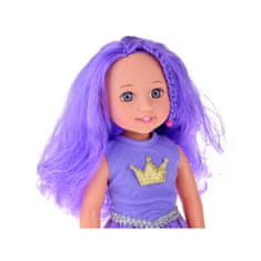 JOKOMISIADA Fialová královna Panenka s fialovými vlasy 38 cm ZA4766