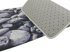 Apextextil koberce Protiskluzová 3D předložka Šedé kameny 60x120