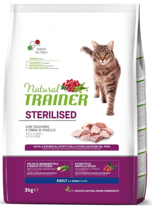 Levně TRAINER Natural Cat Sterilised drůbeží maso 3kg