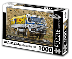 RETRO-AUTA© KB Barko s.r.o. Puzzle TRUCK 27 - LIAZ 100.55 D pro Rallye Paříž-Dakar 1985 1000 dílků