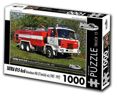 RETRO-AUTA© KB Barko s.r.o. Puzzle TRUCK 15 - Tatra 815 6x6 Rosenbauer hasičský vůz (1982 - 1997) 1000 dílků