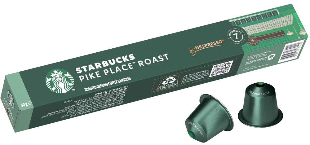 Starbucks by Nespresso Pike Place Roast - kávové kapsle – 10 kapslí v balení