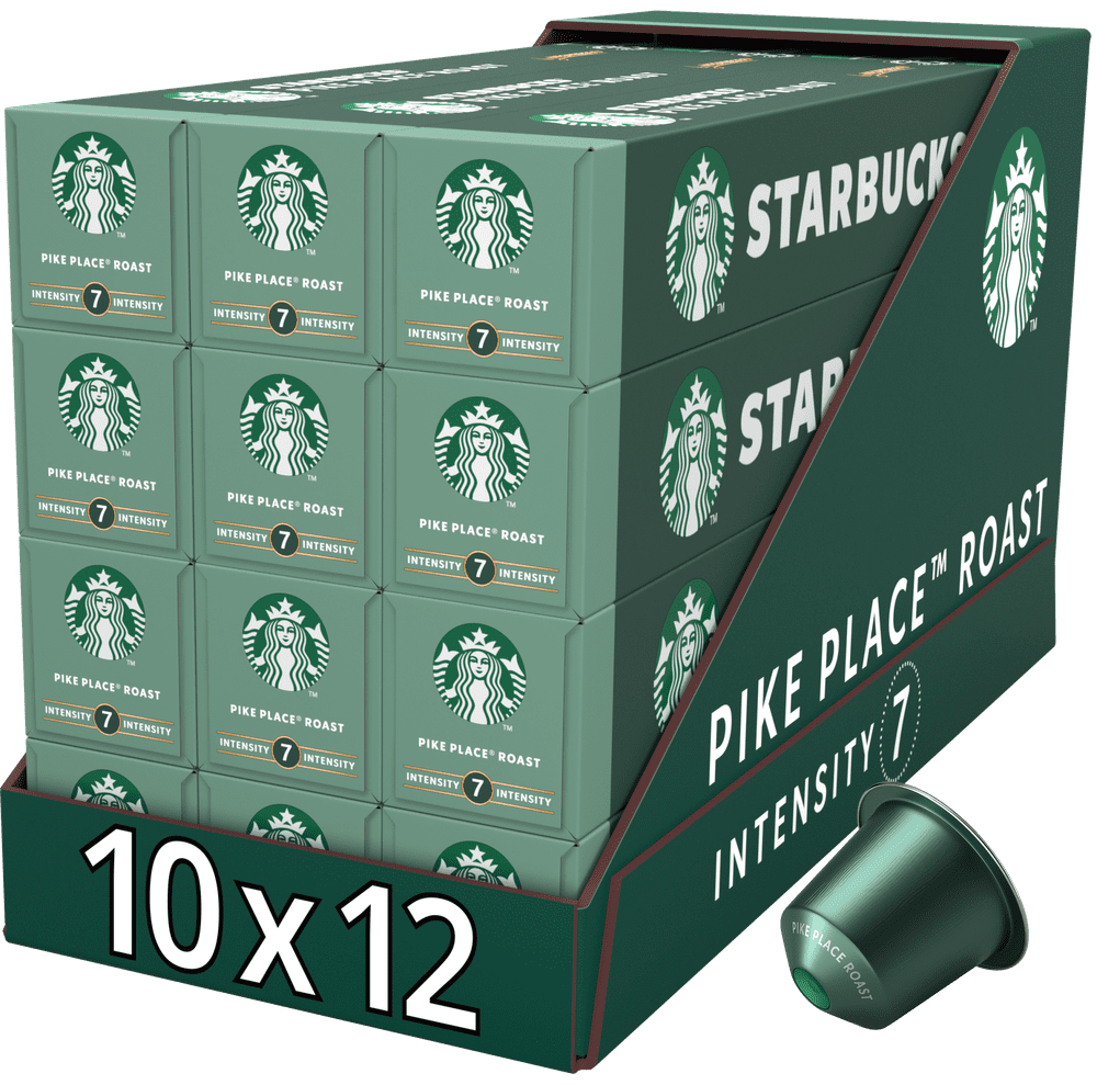 Levně Starbucks by Nespresso Pike Place Roast - kávové kapsle – 12x10 kapslí v balení