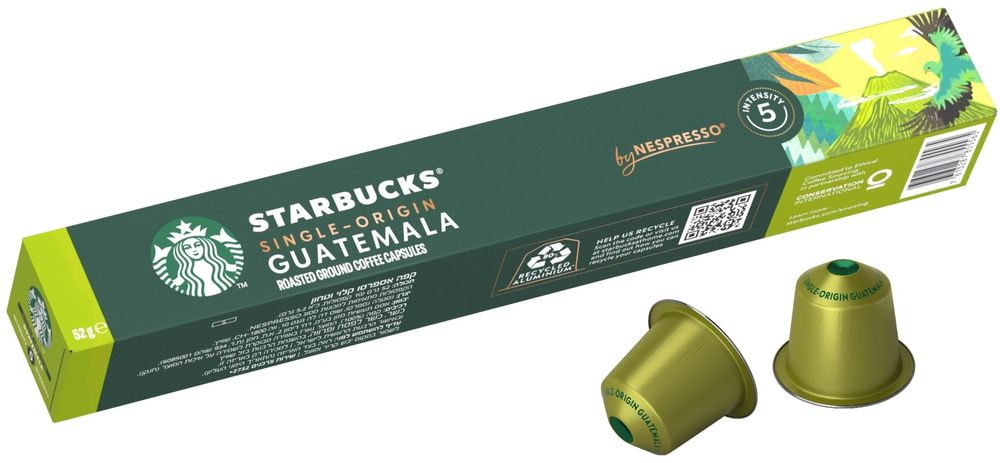 Levně Starbucks by Nespresso Single-Origin Guatemala, kávové kapsle – 10 kapslí v balení