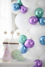 PartyDeco Saténové balónky purpurové 12cm 50ks