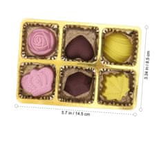 KN Sada pryží ve tvaru čokoládových bonbónů (6ks)