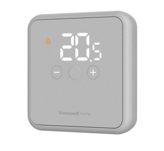 Honeywell Home DT4 Programovaelný bezdrátový termostat šedý. 7 denní program