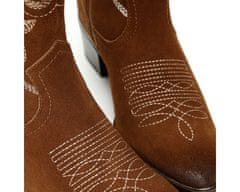 Wittchen Dámské vyšívané semišové kovbojské boty