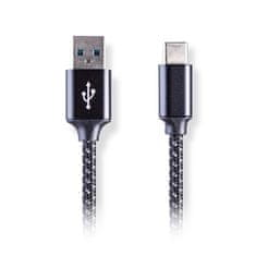AQ USB kabel USB 3.1/ USB-C, 1, 8m - černý