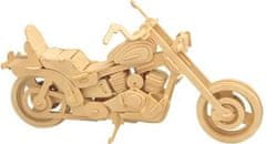 Woodcraft Dřevěné 3D puzzle Harley Davidson I hnědé