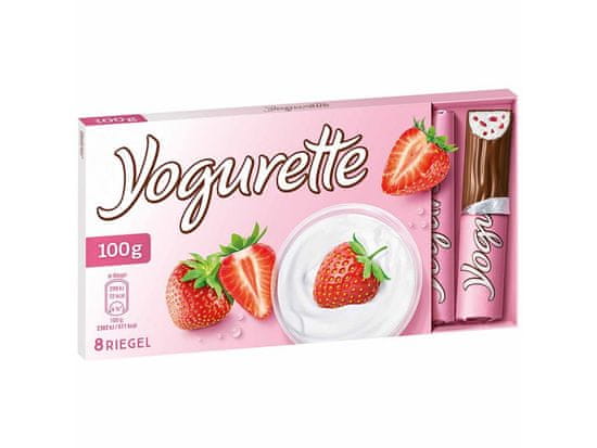 Ferrero Ferrero Yogurette tyčinky s jogurtovo-jahodovou náplní, 8ks 100g