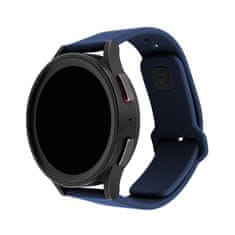 FIXED Set silikonových řemínků Silicone Sporty Strap s Quick Release 20mm pro smartwatch, modrý