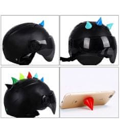motoLEDy Barevné rohy na helmu 2ks černá