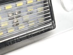 motoLEDy Svítilny na registrační značku Audi LED 2x650lm, sada 2ks