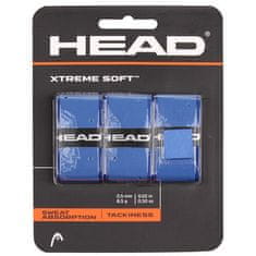 Head XtremeSoft 3 overgrip omotávka tl. 0,5 mm modrá balení 3 ks