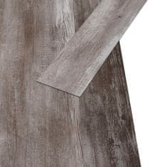 Vidaxl Samolepicí podlahová krytina PVC 5,21 m² 2 mm matné hnědé dřevo