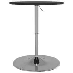 Vidaxl Barový stůl černý 60x60x90 cm kompozitní dřevo chromovaná ocel