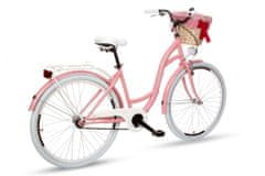 Goetze COLOURS dámské jízdní kolo, kola 26”, výška 150-170 cm, 1-rychlostní, růžové