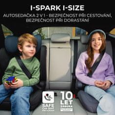 Kinderkraft I-SPARK i-Size 100-150cm 2024 BLACK