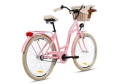 Goetze COLOURS dámské jízdní kolo, kola 26”, výška 150-170 cm, 1-rychlostní,růžově kremové