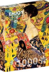 ENJOY Puzzle Gustav Klimt: Dáma s vějířem 1000 dílků