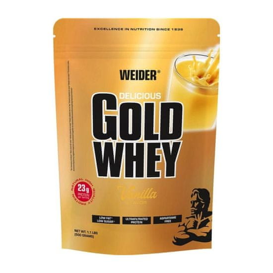 Weider Gold Whey Protein, 500 g Příchuť: Mléčná čokoláda
