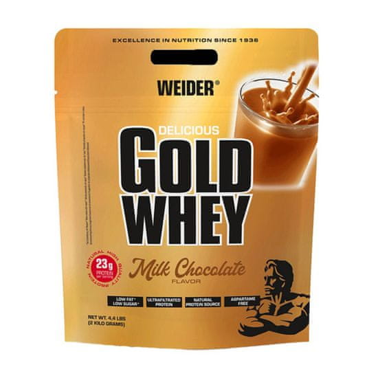 Weider Gold Whey Protein, 2000 g Příchuť: Mléčná čokoláda