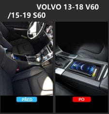 Stualarm Qi indukční nabíječka telefonů Volvo V60/S60 2013-2018 (rwc-VO02)