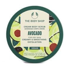 The Body Shop Vyhlazující tělový peeling pro suchou pokožku Avocado (Body Scrub) (Objem 240 ml)