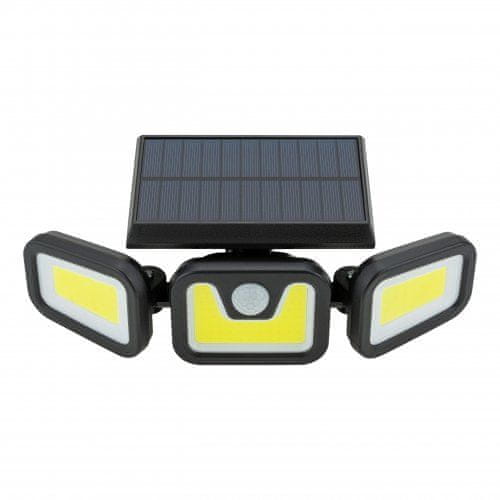 Vergionic 4066 Solární COB LED osvětlení s PIR čidlem pohybu a soumraku
