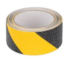 Rebel Bezpečnostní protiskluzová šrafovaná páska žlutočerná 0,75 mm x 50 mm x 5 m