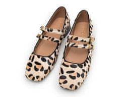Wittchen Kožené dámské boty s leopardím vzorem