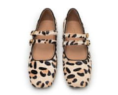 Wittchen Kožené dámské boty s leopardím vzorem