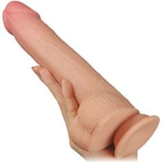 XSARA Superrealistické dildo 23 cm penis s pohyblivou kůží a silnou přísavkou - 73525446