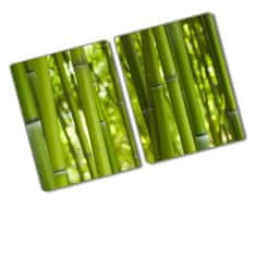 Wallmuralia Deska na krájení skleněná Bambus 80x52 cm