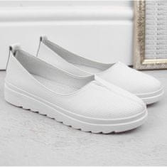 Filippo Dámské kožené nazouvací boty bílé velikost 36