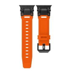 Tech-protect Delta Pro řemínek na Apple Watch 42/44/45/49mm, orange / black