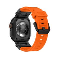 Tech-protect Delta Pro řemínek na Apple Watch 42/44/45/49mm, orange / black