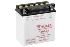 Yuasa Konvenční baterie YUASA bez kyselinové sady - 12N9-3B 12N9-3B