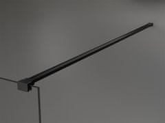 Mexen Kioto sprchová zástěna walk-in 120x200 cm 8 mm, černá, černý vzor 2 (800-120-101-70-78)