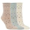 dámské bambusové zdravotní puntíkované ponožky ruličkové 1199924 3pack, 35-38
