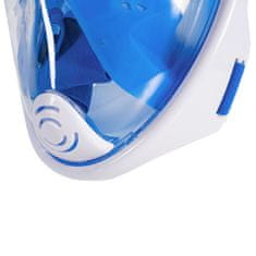 Aga Celoobličejová šnorchlovací maska L/XL Bílá/Modrá