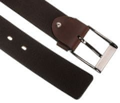 Peterson Široký pánský kožený pásek s ozdobnou perforací - 115