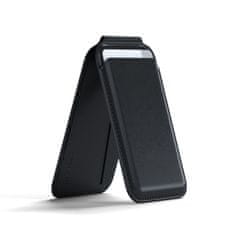 Satechi Satechi magnetický stojánek / peněženka Vegan-Leather pro Apple iPhone 12/13/14/15, Černá