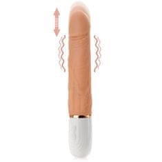 XSARA Posuvný vibrátor 36 variant stimulace realistický penis s pohybem nahoru-dolů - 74838773