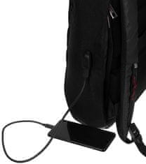 David Jones Moderní batoh s přihrádkou na notebook a USB portem