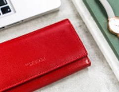 4U Cavaldi Prostorná, horizontální dámská peněženka z přírodní kůže s RFID systémem