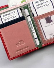 4U Cavaldi Kompaktní peněženka z leštěné přírodní kůže